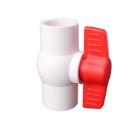 Connecteur de tuyau en PVC de 20 à 40 mm droit/coude/té/croix | Joints de tuyau d'irrigation de jardin de Valve d'eau d'aquarium(Ball Valve,25mm)
