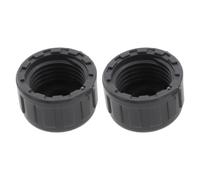 Connecteur de tuyau fileté en PVC avec kit de joints en caoutchouc, bouchon d'obturation d'extrémité de tuyau, filetage femelle rond, 20mm, 25mm, 32mm, 2 pièces 25mm