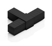 Connecteur de tuyau pour tubes carrés (raccord de tuyau à 3 voies 2 dimensions, 20 x 20 x 1,5 mm)