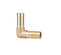 Connecteur de tuyau Raccord de distribution d'eau coudé, raccord tuyau cannelé en laiton, connecteur à 2 voies forme L, 6, 8, 10, 12 mm, tube pagode cuivre(10mm)