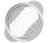 Connecteur D'échappement à Bouche Plate en Plastique, Argenté, 1 Set | Raccord à Embout Plat pour Tuyau D'échappement, avec Filet Plastique, Installation Simple pour Climatiseurs