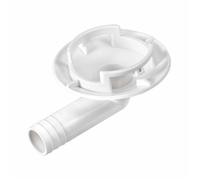 Connecteur d'évacuation condensats climatisation 40 mm - embout tuyau drainage blanc