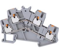 Connecteur double à ressort PTTBS 2,5, raccordement à push-in, tension nominale 500V, courant d'impulsion 0,30kA - 1 pièce