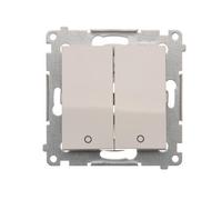 Connecteur double pôles Simon 54 16AX 250V blanc DW22A.01/11