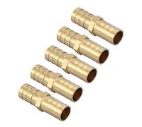 Connecteur Droit Barbelé Adaptateur Tuyau Droit Bidirectionnel Raccord Jonction Tube Laiton 12mm 5pcs