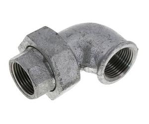 Connecteur D'Union Angulaire À 90Degrés Rp1'' Femelle En Fonte Joint Plat Centellen 25bar (351,25psi)