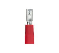 Connecteur electrique - Adaptateur prise - Prise Plate - Raccord electrique - Fiche electrique -Sachet De 10 ClIPs Fem Pre-Isolee Rouge Dim2 - 8X0 - 8mm - Debflex - 711041