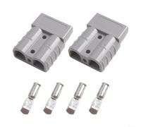 Connecteur Électrique Chariot 50A 600V pour robuste Connecteur(Gray) | Capacité 50A à 350A, pour idéal batteries chariots, connexion , résistance minimale, usage industriel