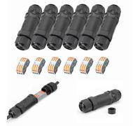 Connecteur electrique etanche, boite de derivation,6 PCS | IP68 Boîtier de derivation etanche exterieur and bornes à levier, pour Câble Ø 6 à 11mm