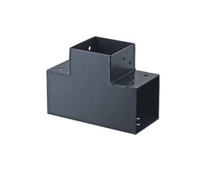 Connecteur emboitable T 90x90 mm angle 90° pour poteau bois - Suki