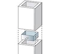 Connecteur en acier inoxydable Bertrams Camino-fix 02EV27 dimensions 270/270 mm