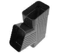 Connecteur en Y pour Gouttière de Pluie en Aluminium, Coudé, | Alliage D’aluminium, Joint Préinstallé Étanche, Raccord à Emboîtement, pour Canalisation Rectangulaire Industrielle