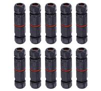 Connecteur étanche IP68, Kit 10 Pièces 3 Broches, 0,5-2,0mm² | Connexion sécurisée pour fils rigides 14-30AWG, Joint intégré contre immersion à 4 mètres, Résiste de -40°C à 95°C, Pour