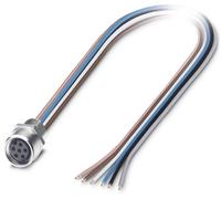 Connecteur femelle encastrable pour capteurs/actionneurs Contenu: 1 pc(s) Phoenix Contact SACC-E-M 8FS-6CON-M 8/0,5 1542677