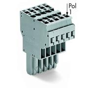 Connecteur femelle WAGO 769-128 5 mm ressort de traction Affectation: L gris 10 pc(s)