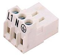 Connecteur femelle Wolf 3 broches blanc 279407199 pour CGU-2/CGU-2K