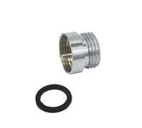 Connecteur fileté en laiton argenté M22 M24 à 1/2 "mâle for connecteur de Conversion de robinet, réparation de raccords de jardin 1 pièce