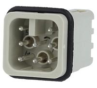 Connecteur Harting Han 7D, type M, à verrouillage rapide, 7 pôles + PE, 250V, 10A - 1 pièce