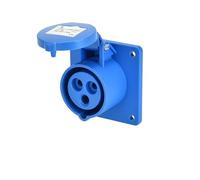 Connecteur industriel et prise triphasé, 3 cœurs, 4P5, trou 16A/32A, étanche, antidéflagrant, IP44(3P16A IP44 dark straight seat GP)