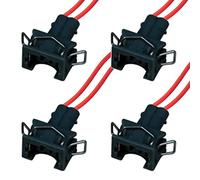 Connecteur Injecteur 1 037 906 240 EV1 Low câblé Lot de 4 Pièces | Lot de 4 connecteurs d'injecteur EV1 Low pré-câblés. Idéal pour remplacement essence et conversion éthanol E85 auto moto.