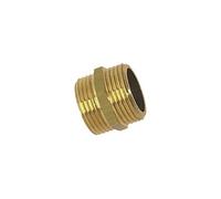 Mamelon double mâle égal 280 - 15x21 (1/2") - laiton