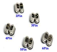 Connecteur magnétique étanche à ressort 2,54 mm, prise d'alimentation CC femelle 2P 3P 4P 5P 6P, 5V 2A, 1/2/6/10 paires 4Pin
