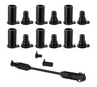 Connecteur mc4 - Lot de 6 paires mc4 Connecteur Solaire, Capuchons Anti-Poussière en Silicone pour Prise PV, Bouchon Anti-Poussière pour Prise Solaire, pour Cable mc4, Connecteur Solaire Mâle/Femelle