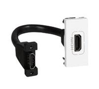 Legrand Prise HDMI Mosaic 078778 Type-A Version 2.0 Préconnectorisée 1 module Blanc