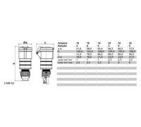 Connecteur MULTI-GRIP TE-Plus 32 A, 5 pôles, 400 V, 6 h, IP44 - Connecteur CEE 32 A, 5 pôles, 6 h, 31981