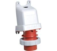 Connecteur mural Amphenol 32 ampères CEE à 5 broches (3P+N+PE) mâle, codage 6h rouge 200/346 V à 240/415 V fréquence 50