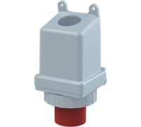 Connecteur mural Amphenol 63 ampères CEE à 5 broches (3P+N+PE) mâle, codage 6h rouge 200/346 V à 240/415 V fréquence 50