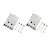 Connecteur plaqué argent 3 pôles 75A haute température (75A-3P gris) | Courant nominal de 75 A, tension de 600 V, design étanche, idéal pour les panneaux solaires, les systèmes d'alimentation de