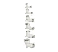 Connecteur pneumatique rapide PV, coude à 90 degrés, raccord rapide en plastique 4mm/6mm/8mm/10mm/12mm, pièces d'air, tuyau à pousser dans l'eau, 10 pièces(PV-8)