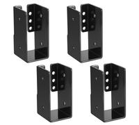 Connecteur Poteau Bois 40x88 mm - 4 Pièces - Sabot Charpente pour Terrasse - Support de Solive Lumiryn