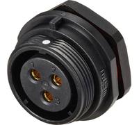 Connecteur pour montage en facade embase femelle 3 pôles 30 A 500 V/AC IP68 Weipu SP2112 / S 3