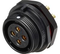 Connecteur pour montage en facade embase femelle 4 pôles 30 A 500 V/AC IP68 Weipu SP2112 / S 4