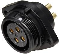 Connecteur pour montage en facade embase femelle 4 pôles 30 A 500 V/AC IP68 Weipu SP2113 / S 4