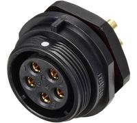 Connecteur pour montage en facade embase femelle 5 pôles 30 A 500 V/AC IP68 Weipu SP2112 / S 5
