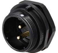 Connecteur pour montage en facade embase mâle 2 pôles 30 A 500 V/AC IP68 Weipu SP2112 / P 2