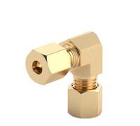 Connecteur raccord tuyau en laiton à 90 degrés, coude d'union compression