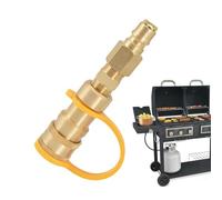 Connecteur rapide au propane - Adaptateur de véhicule récréatif en laiton | massif, connecteur hermétique durable | Kit de connexion rapide de tuyau de gaz robuste, coupleur fileté à droite résistant à