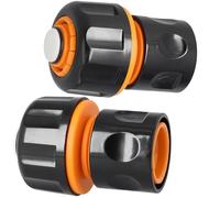 Connecteur Rapide De Tuyau D'arrosage 1'' Raccord Jardin Lavage De Voiture Stop Eau Connecteur Robinet Tuyau Pour L'arrosage Arroseurs Raccord Rapide D'extrémité Plastique