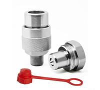 Connecteur rapide en acier galvanisé 1/4 3/8 NPT, raccord hydraulique haute pression 70 MPa pour pompe pneumatique cylindre d'huile, adaptateur de verrouillage à vis étanche pour roche