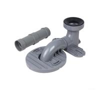 Connecteur réglable pour cuvette de toilette, raccord de tuyau d'évacuation | Raccord de tuyau de toilette extensible avec joint en caoutchouc, longueur réglable de 15 cm pour poser au sol et connexions