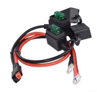 Connecteur robuste de 30 A avec protection anti-torsion | Fusible 30 A intégré, connecteur de borne O, design à 2 fils, flux de courant sûr, boîtier robuste