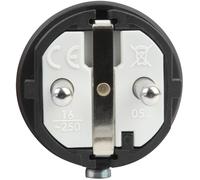 Connecteur Schuko en caoutchouc mâle 240 V - PCE - Connecteurs Schuko