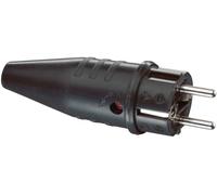 Connecteur Schuko mâle en caoutchouc ABL 240 V - CEE 7/VII - Connecteurs Schuko