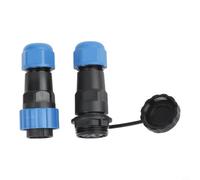 Connecteur SP20 IP68 étanche à l'eau 2 à 14 broches et prise femelle pour éclairage extérieur, pompes, câble de données industriel (5 broches)