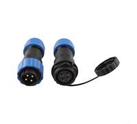 Connecteur SP20 IP68 étanche à l'eau 2 à 14 broches et prise femelle pour éclairage extérieur, pompes, câble de données industriel (4 broches)