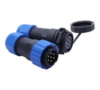 Connecteur SP20 IP68 étanche à l'eau 2 à 14 broches et prise femelle pour éclairage extérieur, pompes, câble de données industriel (7 broches)